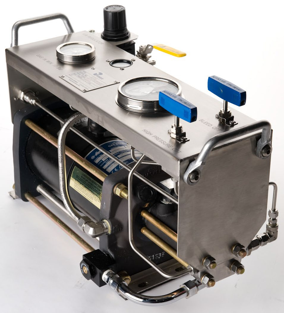 Gas booster skids